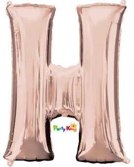 Rose Gold Letter “H” Foil Balloon 16” (35cm)
