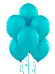 Standard Teal Colour Balloon 10” 15pc