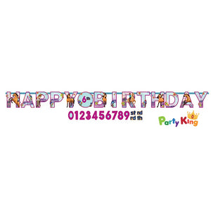 Spirit Riding Free Happy Birthday Jumbo Add-an-age Letter Banner