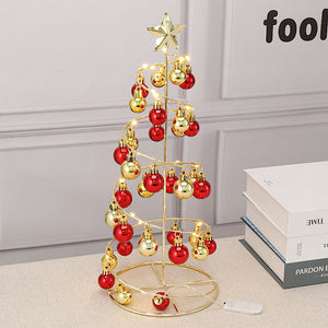 Christmas Metal Tree With Lights