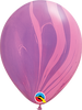 Qualatex Pink Violet Rainbow SuperAgate 11” Latex Balloon