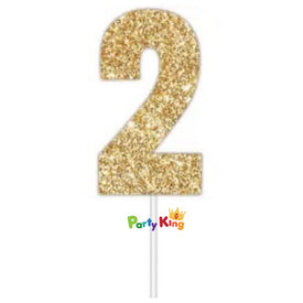 Cake Topper Gold No.2