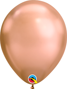 Qualatex Chrome Rose Gold 11” Latex Balloon