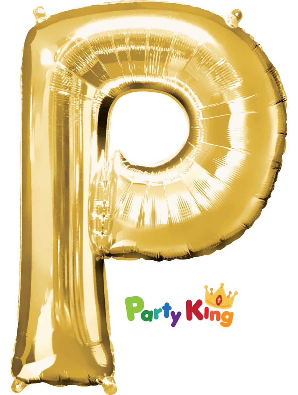 Gold Letter “P” Foil Balloon 16” (35cm)