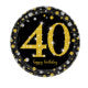 Sparkling Gold 40th 7” Plates 8pc
