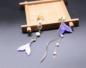 Mermaid Tale Ombré Un-Match Clip Earring