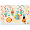 1st Birthday Circus Swirls Pack