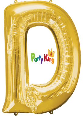 Gold Letter “D” Foil Balloon 16” (35cm)