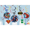 Justice League Swirl Decorations