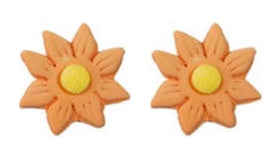Edible sugar icing large Daisy flower  peach 