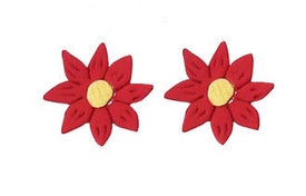 Edible sugar icing large daisy flower red 