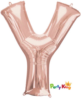 Rose Gold Letter “Y” Foil Balloon 16” (35cm)