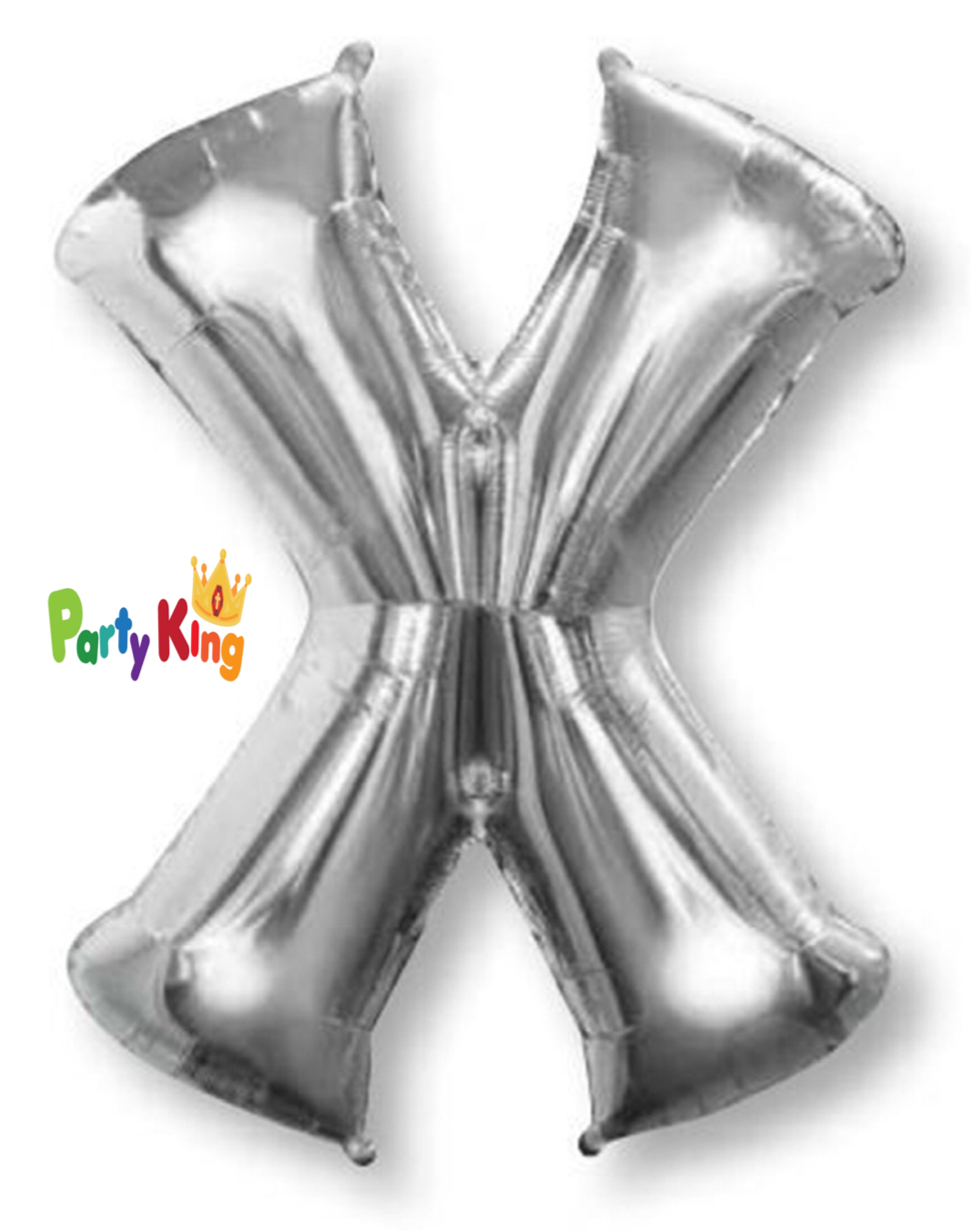Silver Letter “X” Foil Balloon 16” (35cm)