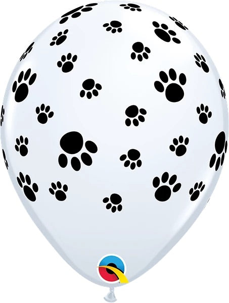 Paw Prints-A-Round Latex Balloon