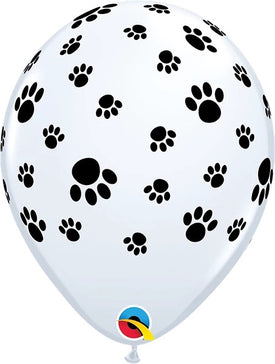 Paw Prints-A-Round Latex Balloon