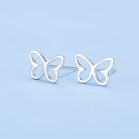 925 Silver Ear Stud Summer Butterfly