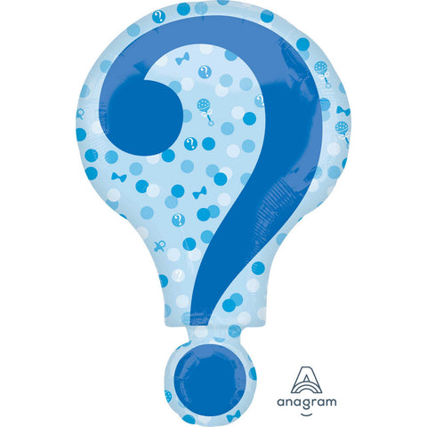 Image of Gender Reveal Question Mark Foil Balloon