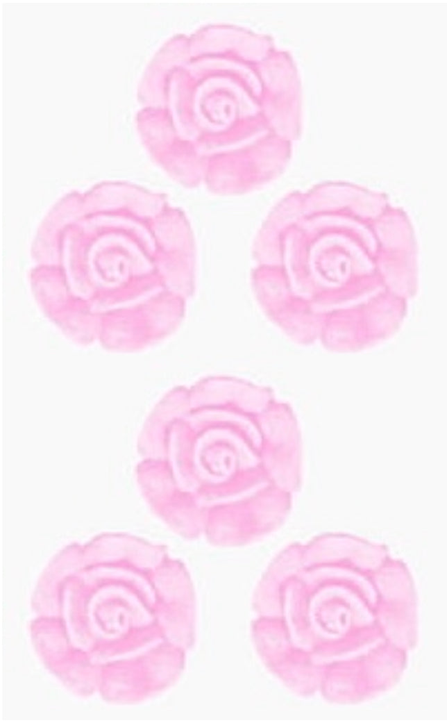 Edible Sugar icing pink roses