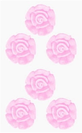 Edible Sugar icing pink roses