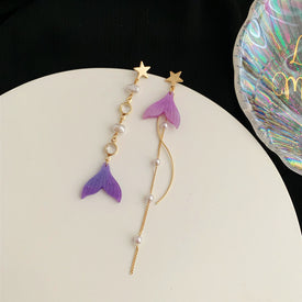 Mermaid Tale Ombré Un-Match Clip Earring