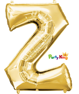 Gold Letter “Z” Foil Balloon 16” (35cm)