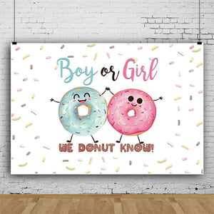 Gender Reveal Backdrop - Donut