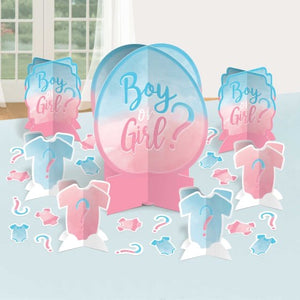 Gender Reveal Boy or Girl? Decorating Centrepiece Kit