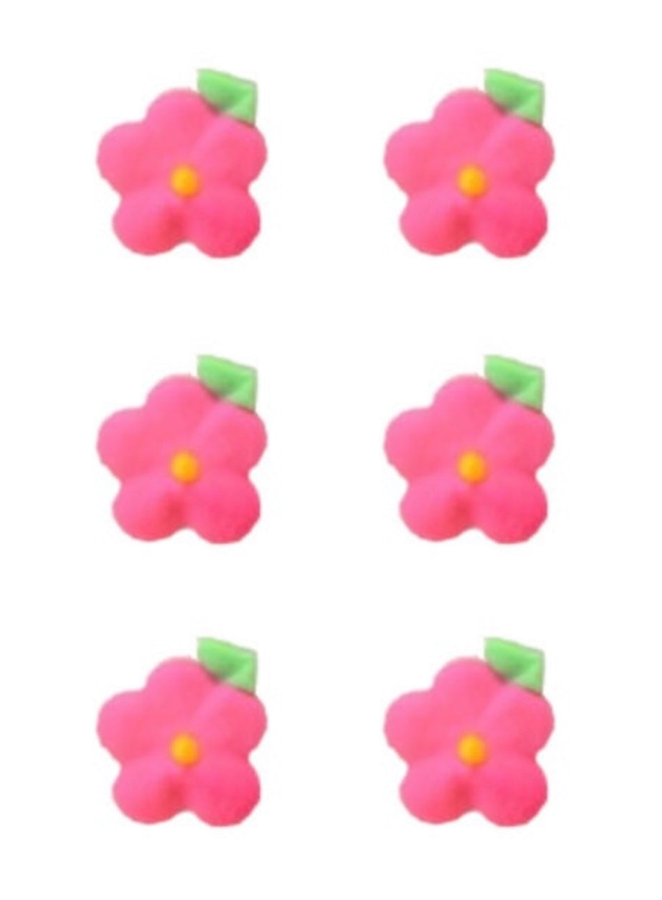 Edible Drop icing flower pink 