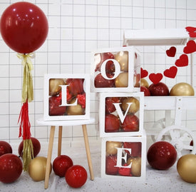 LOVE Balloon Box Set White