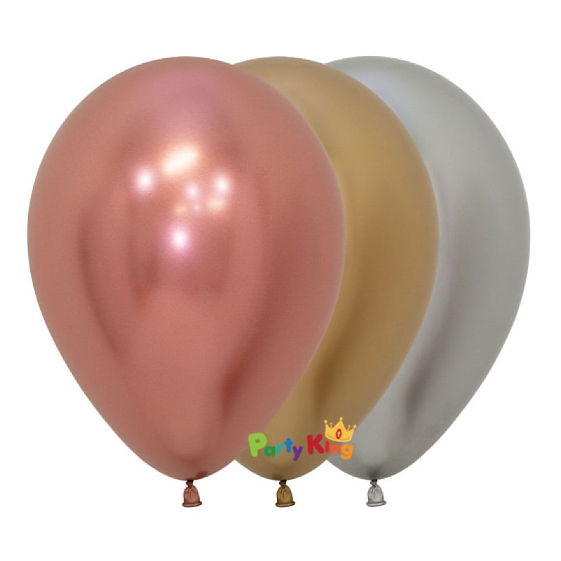 Sempertex Metallic Deluxe Reflex Assorted 5” Latex Balloon