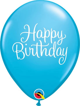 Happy Birthday Classy Blue 11” Balloon