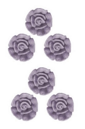 Edible Sugar icing plum frost Roses 