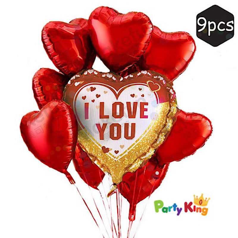I Love You Red Foil Balloon Bouquet