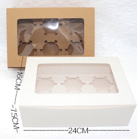 6 Holder Cupcake Box