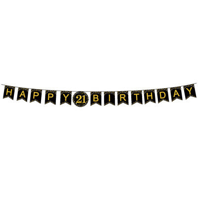 Sparkling Gold 21st Bunting