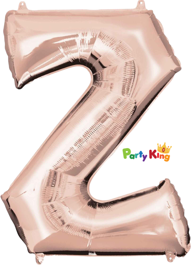 Rose Gold Letter “Z” Foil Balloon 16” (35cm)