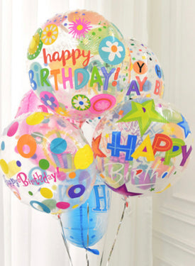 Clear Happy Birthday Pink Balloon 43cm