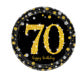 Sparkling Gold 70th 9” Plates 8pc