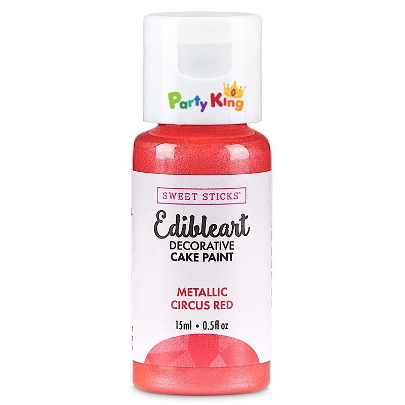 Metallic Cake Paint Circus Red Sweet Sticks