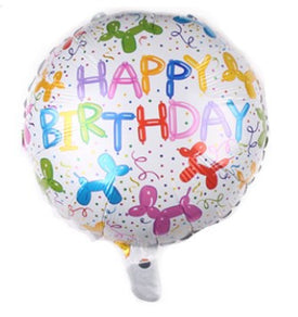 45cm (18") Round Foil Balloon - Happy Birthday