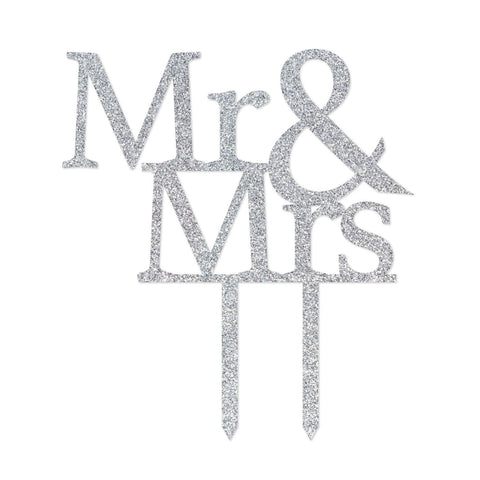 Image of Wedding Mr & Mrs Cake Topper